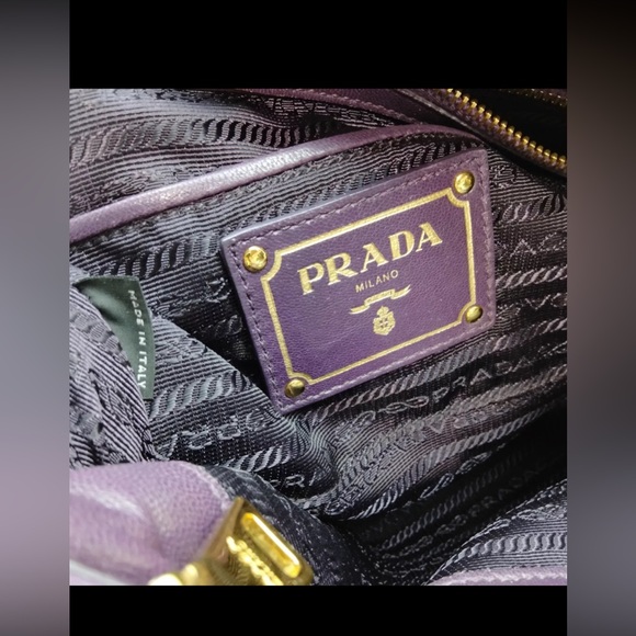 PRADA Tessuto Nylon Gaufre Tote PURPLE 💟💟 - Picture 7 of 11